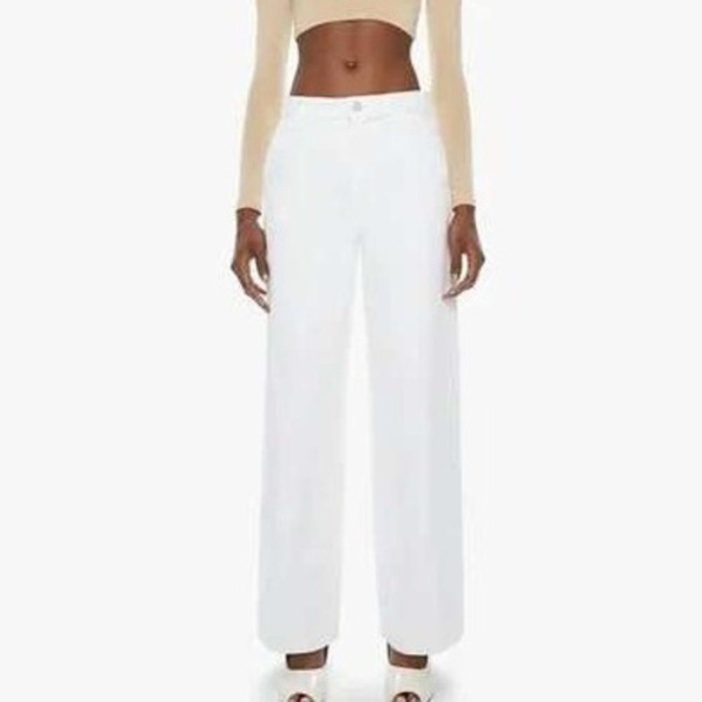 MOTHER Snacks The Fun Dip Utility Puddle in Sticky Rice Wash Women's Size 30‎